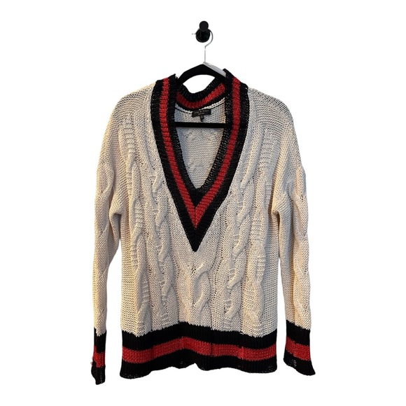 rag & bone Sweaters - rag & bone Varsity Cable Knit Sweater Size Small